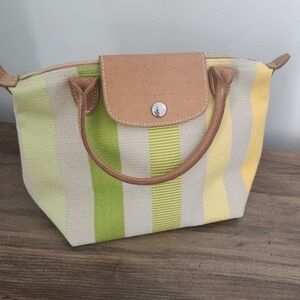 Longchamp Pilage canvas tote bag